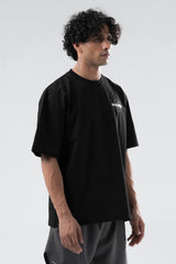 black athletic club oversized t-shirt men