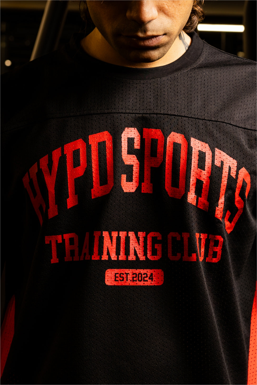 black/red training club mesh oversized jersey men 