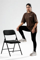 brown essential oversized t-shirt women