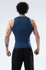 midnight blue signature ribbed vest mens 