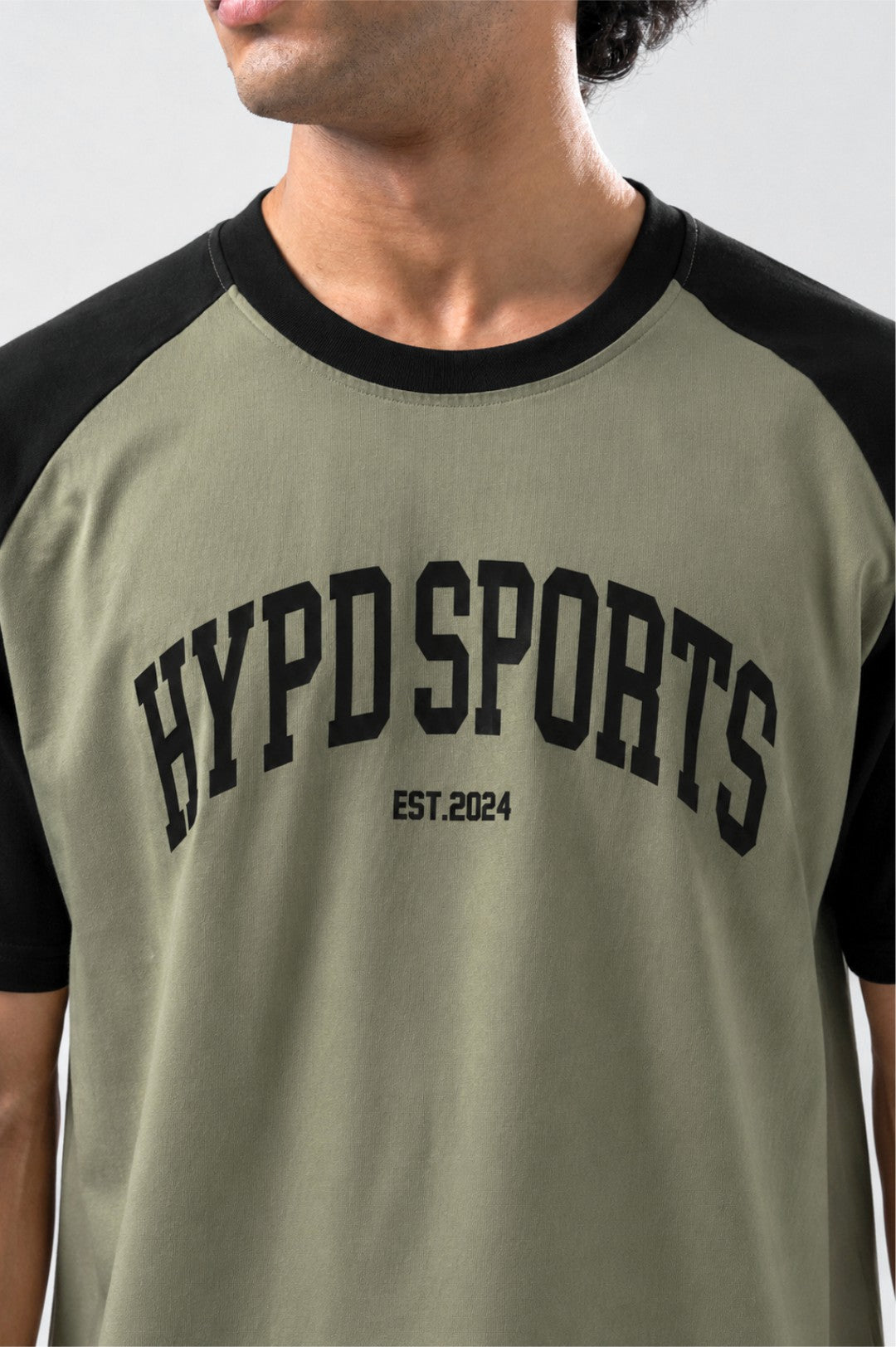 pista/black raglan oversized t-shirt men