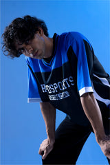 blue lifting club oversized training jersey mens 