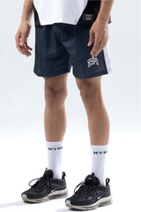 white/black training club mesh shorts mens 