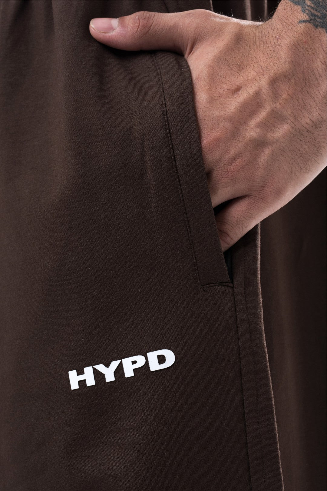brown essential straight fit track pants mens 
