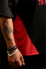 black/red training club mesh oversized jersey men 
