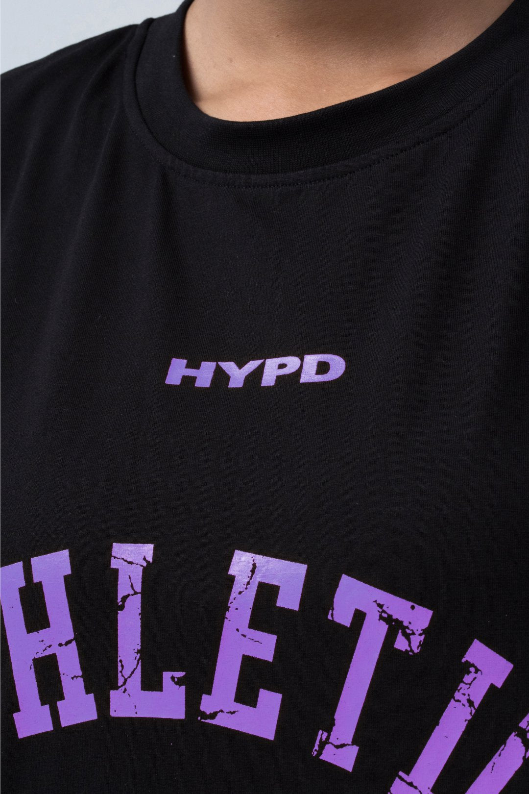 black/purple athletic division oversized t-shirt women