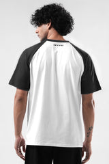black/white raglan oversized t-shirt mens 