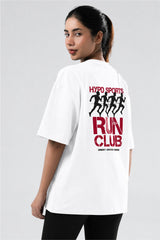 White Run Club Oversized T-Shirt Women