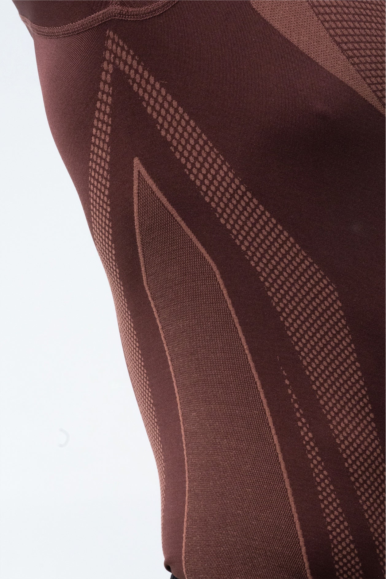 brown hypex seamless compression t shirt for mens