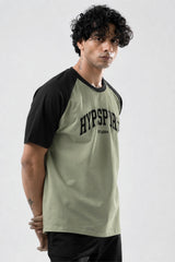 pista/black raglan oversized t-shirt men