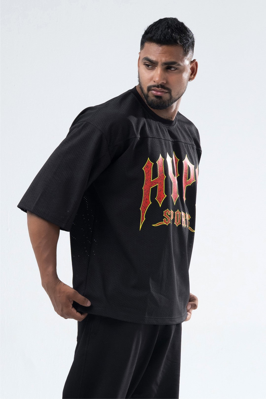 grunge mesh oversized jersey mens 
