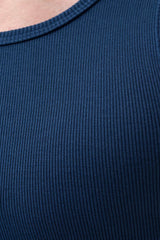 midnight blue signature ribbed vest mens 