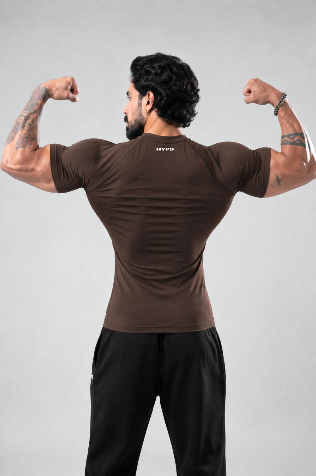 brown stealth compression t-shirt men 