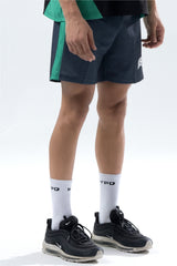 black/green training club mesh shorts mens 