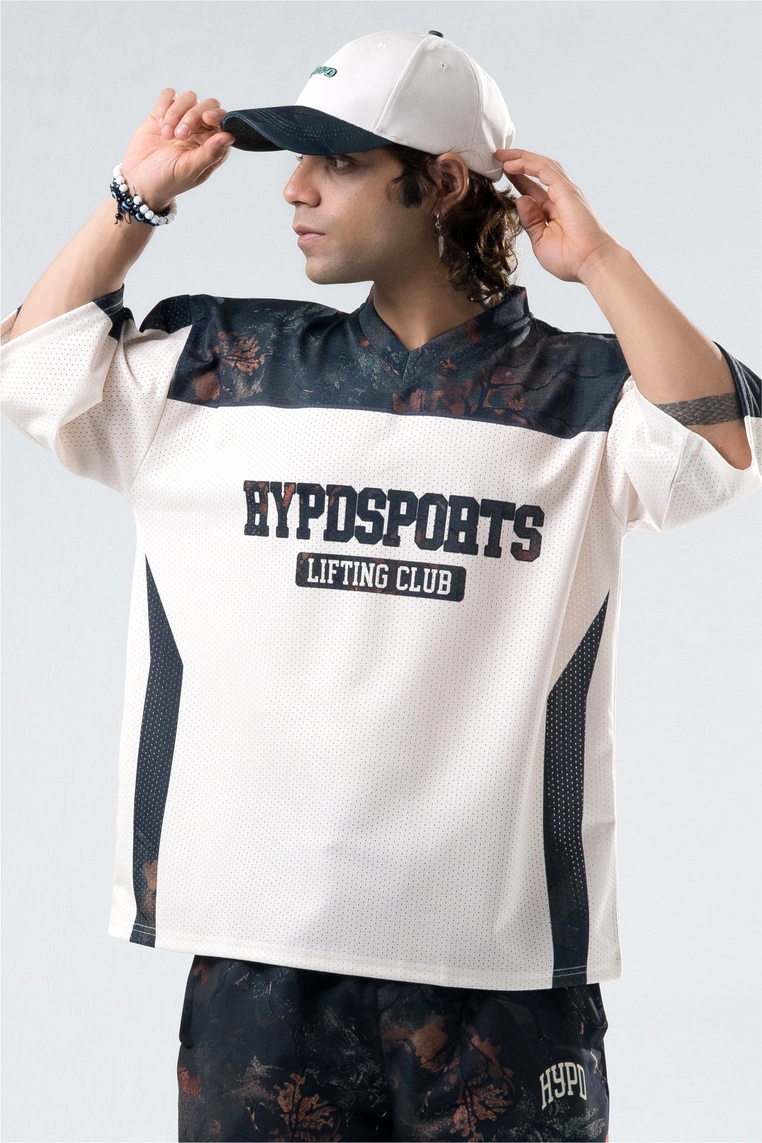 camo lifting club oversized training jersey men 