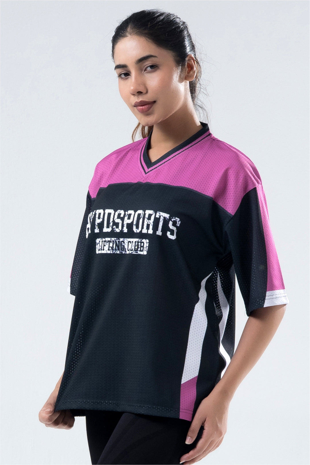 Pink MENS Lifting Club Oversized Training Jersey For Her