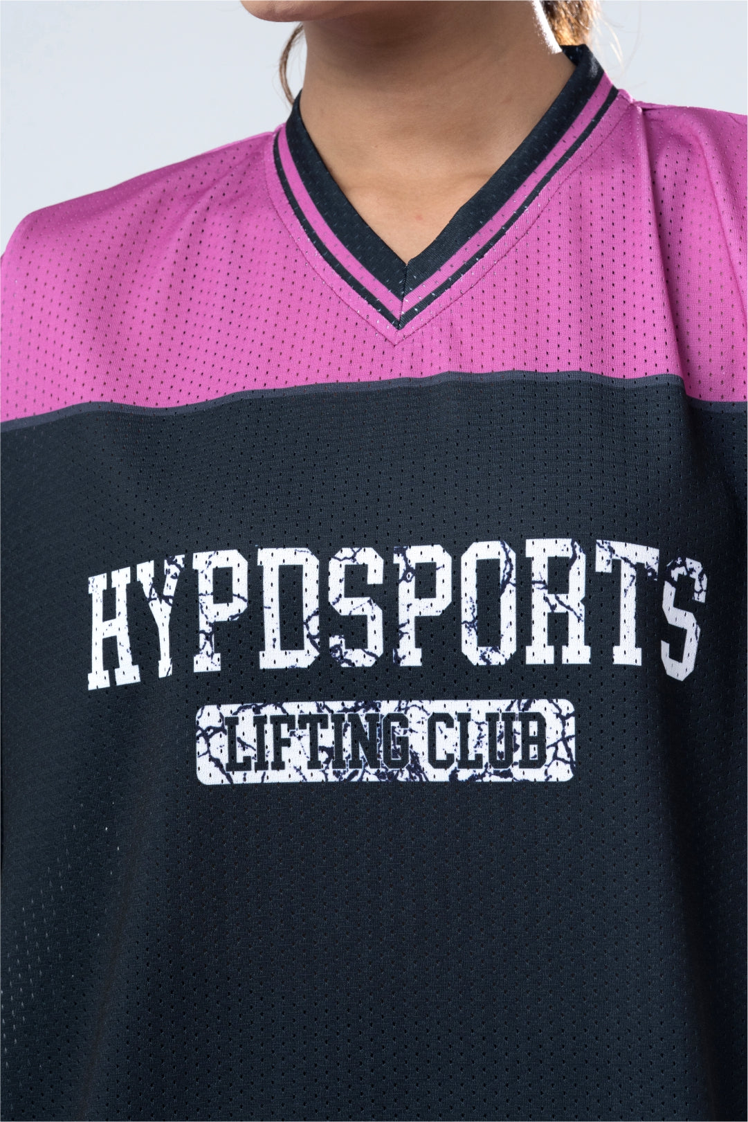 Pink MENS Lifting Club Oversized Training Jersey For Her