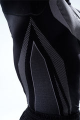 black hypex seamless compression t shirt for mens