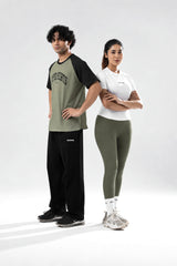 pista/black raglan oversized t-shirt men