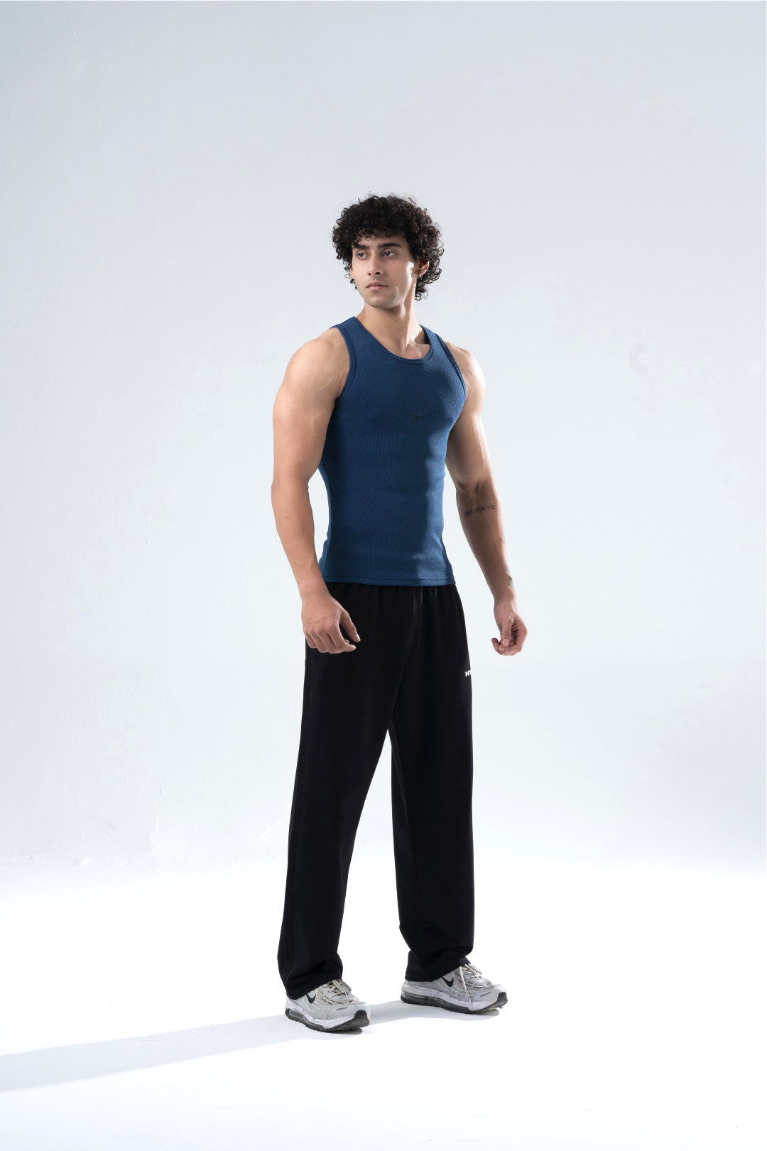 midnight blue signature ribbed vest mens 