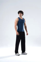 midnight blue signature ribbed vest mens 