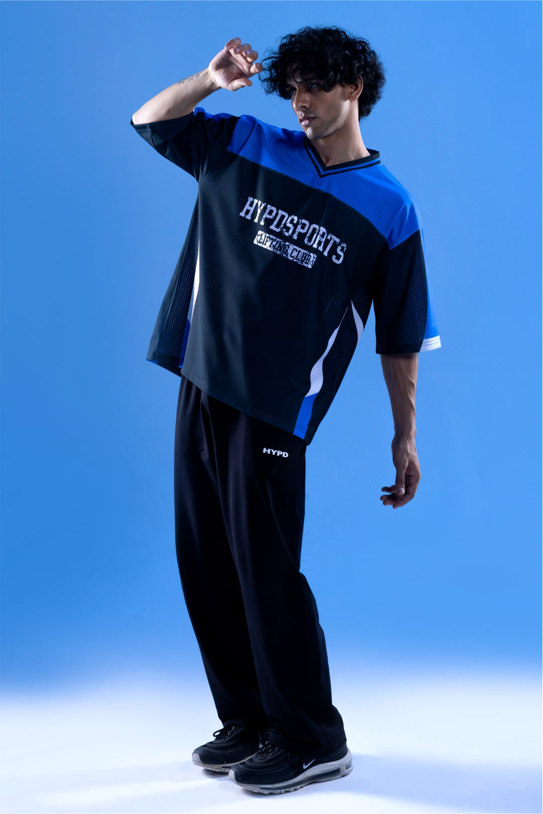 blue lifting club oversized training jersey mens 