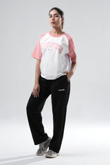 Black Essential Straight Fit TrackPants