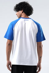 royal/white raglan oversized t-shirt mens 