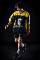yellow champion mentality oversized training jersey women 