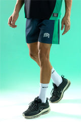 black/green training club mesh shorts mens 