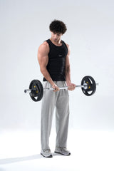 black signature ribbed vest mens 