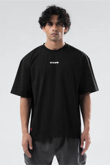 black run club oversized t-shirt men