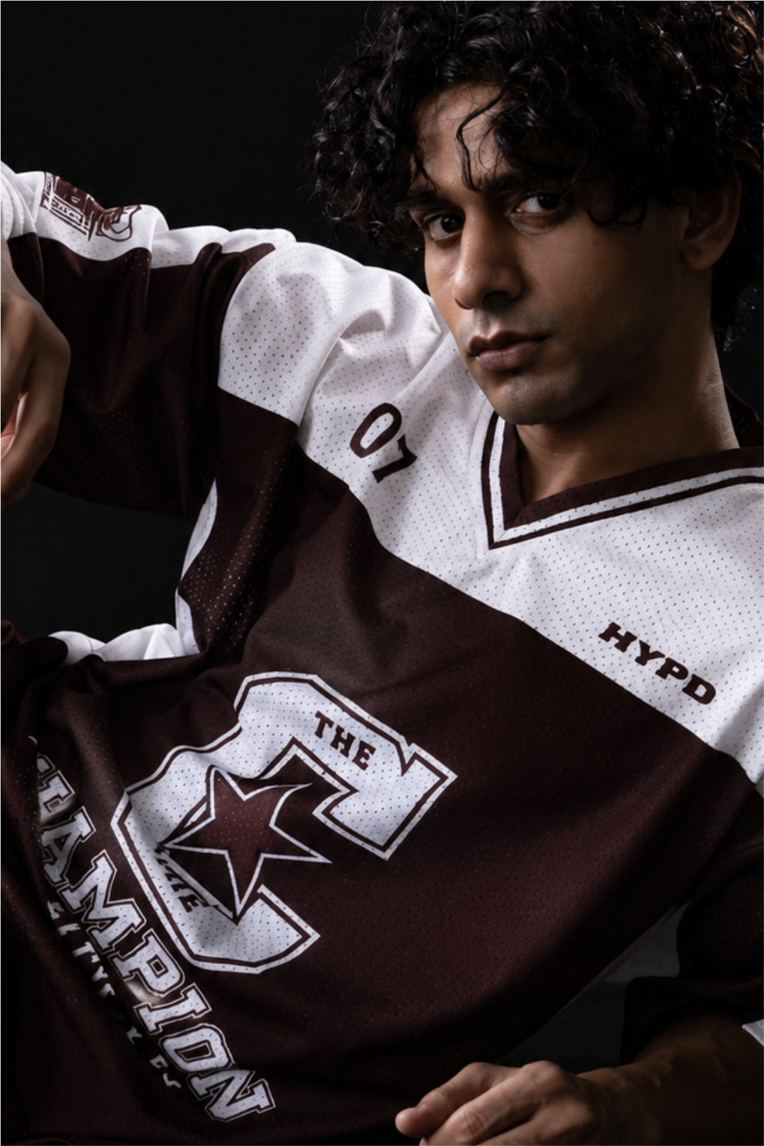brown champion mentality oversized training jersey mens 