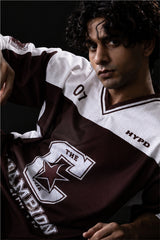 brown champion mentality oversized training jersey mens 