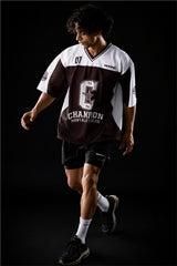 brown champion mentality oversized training jersey mens 