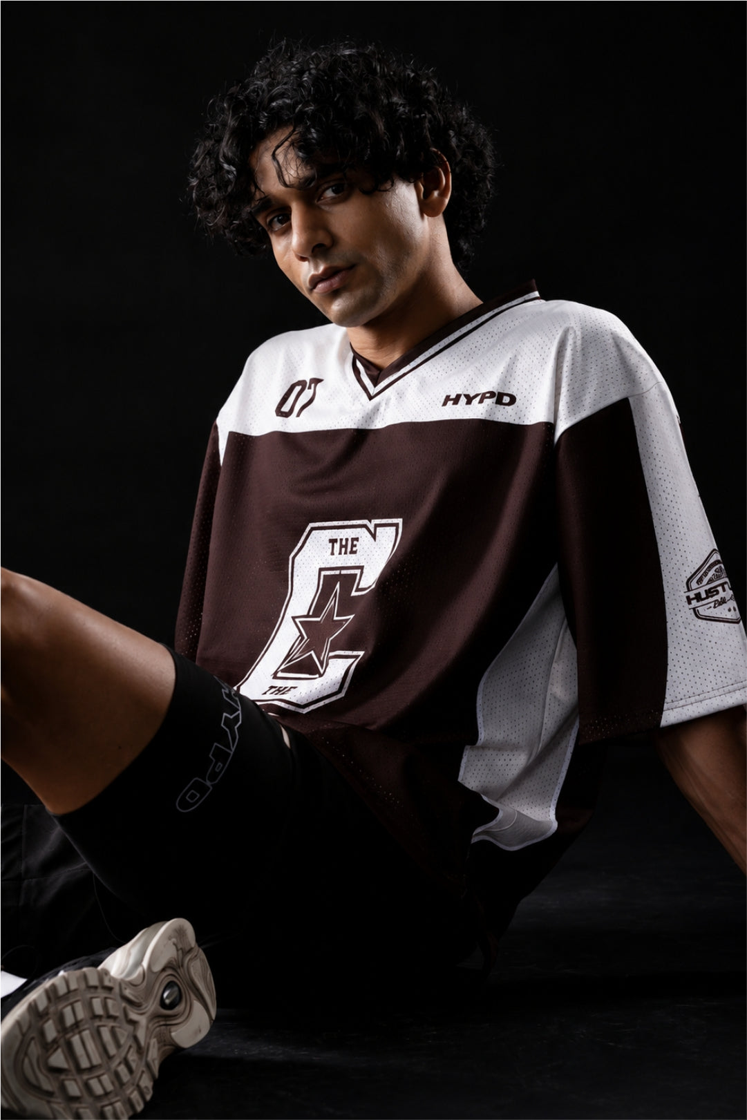 brown champion mentality oversized training jersey mens 