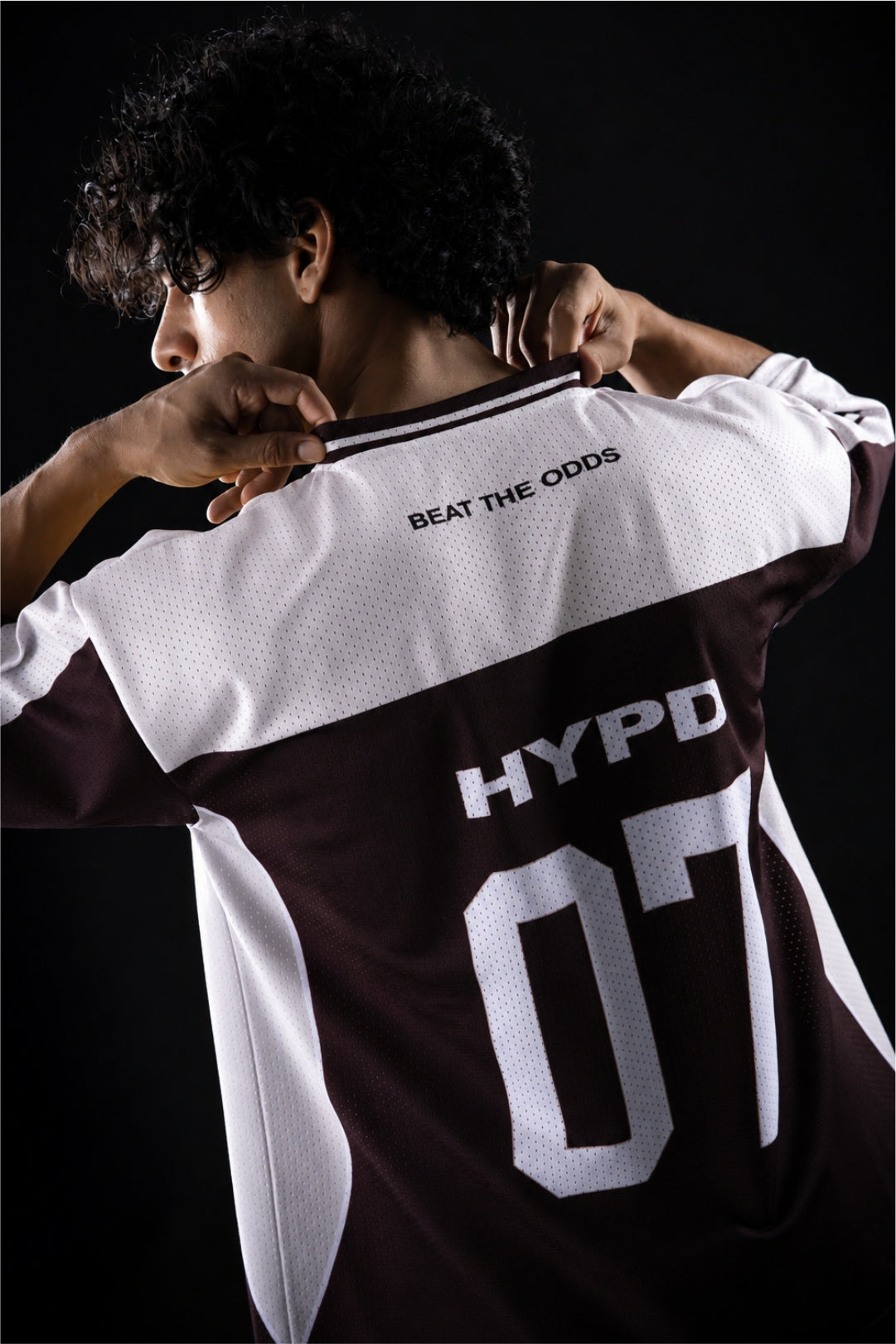 brown champion mentality oversized training jersey mens 