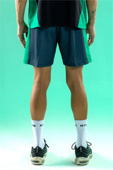 black/green training club mesh shorts mens 