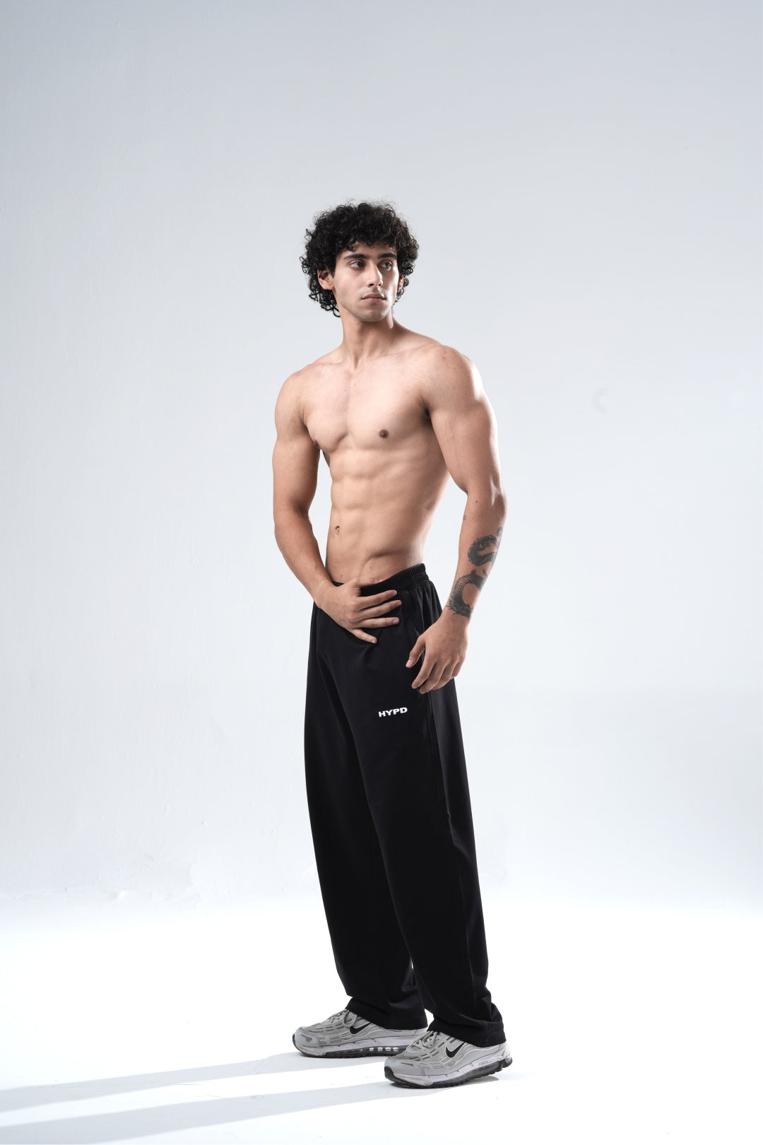 Black Essential Straight Fit Track Pants