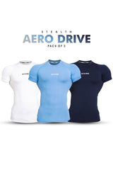 Aero Drive Stealth Compression T-Shirt (Pack Of 3)