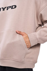 Beige Puff Oversized Hoodie - HYPD Sports