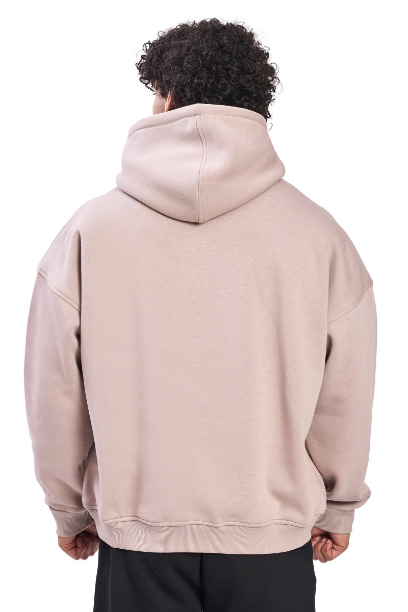 Beige Puff Oversized Hoodie - HYPD Sports