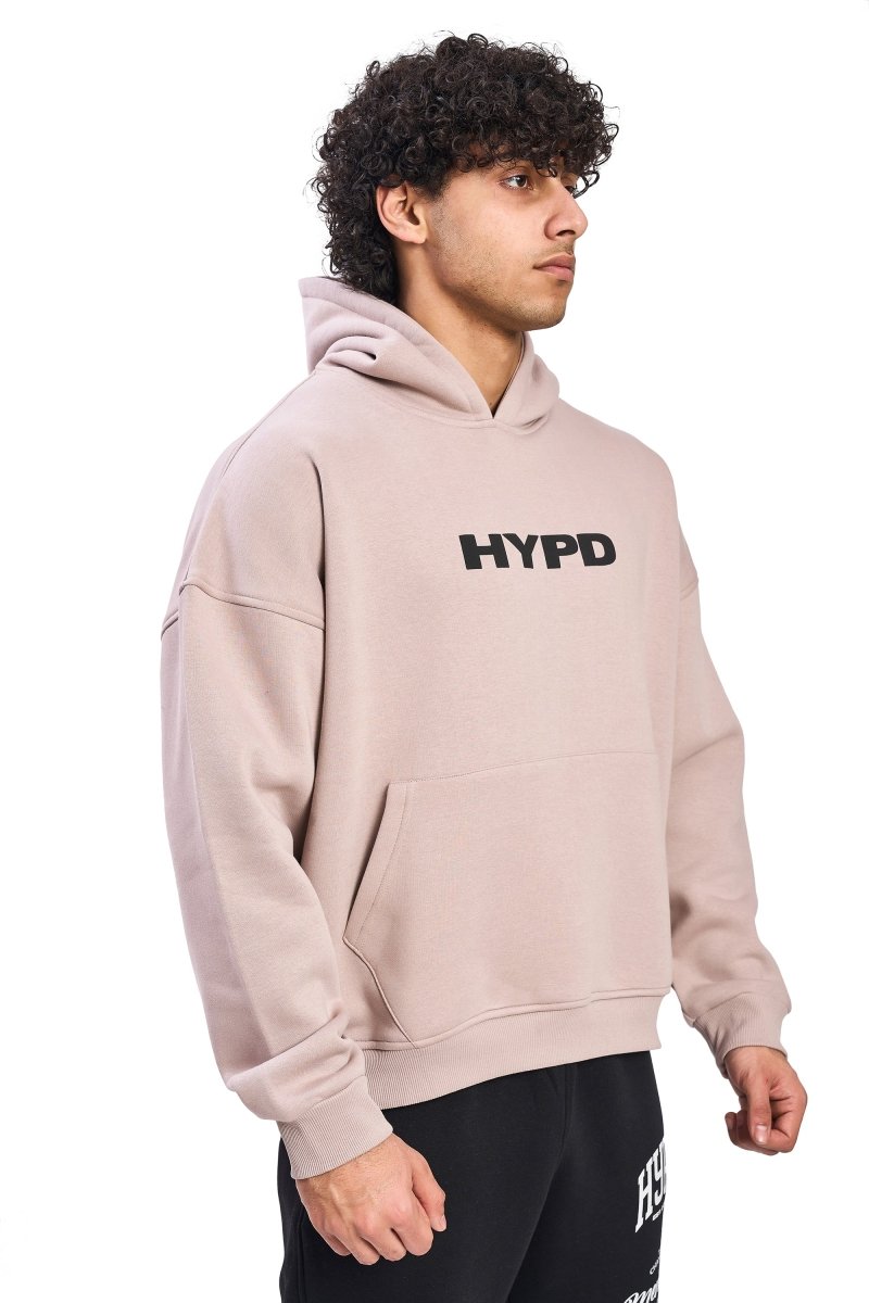 Beige Puff Oversized Hoodie - HYPD Sports