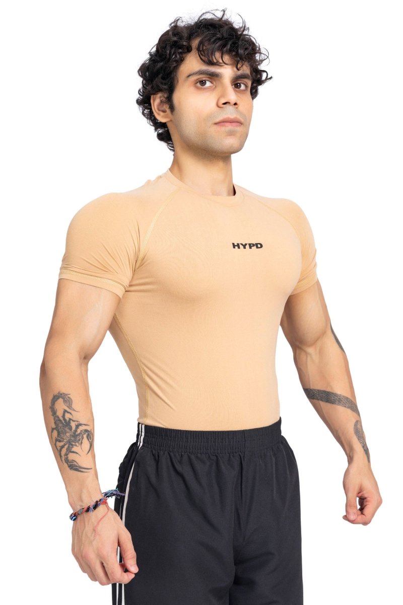 Beige Stealth Compression T-Shirt