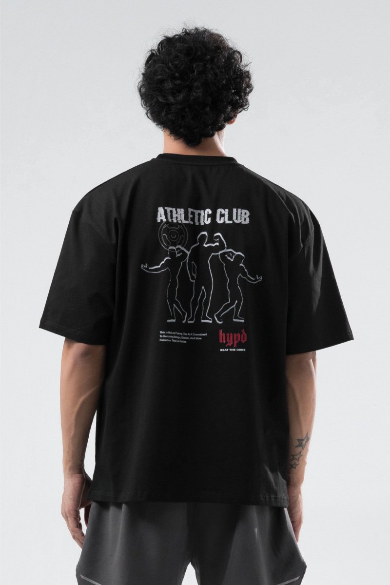 Black Athletic Club Oversized T-Shirt