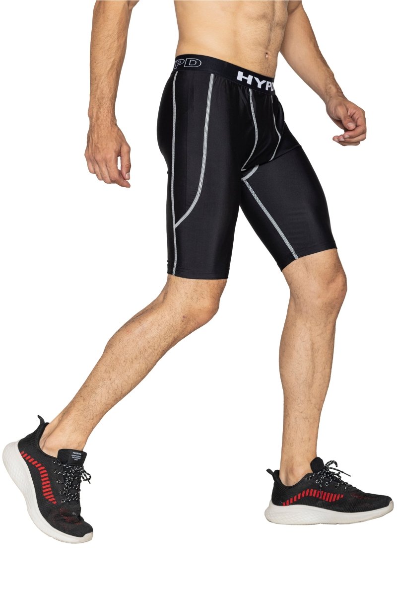 Black Aura Compression Shorts - HYPD Sports