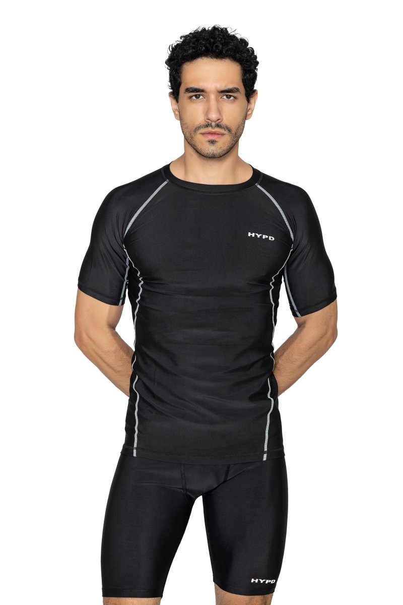 Black Aura Compression T-shirt - HYPD Sports