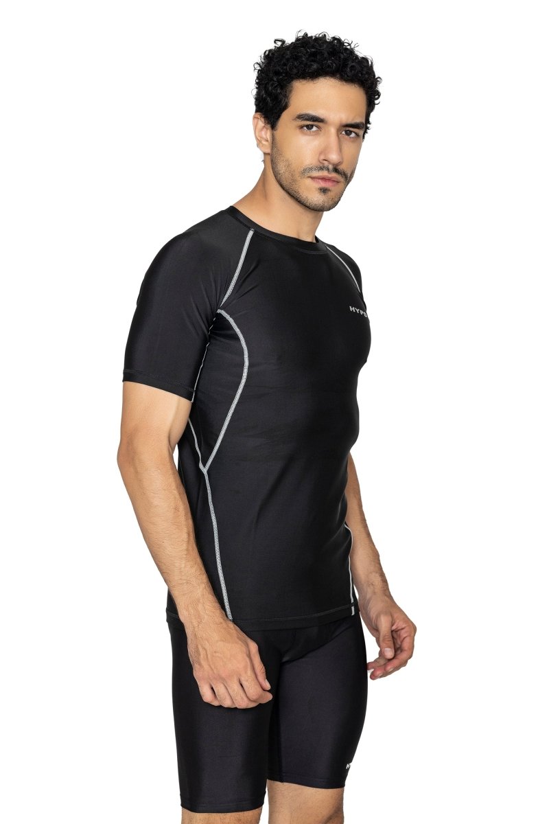 Black Aura Compression T-shirt - HYPD Sports