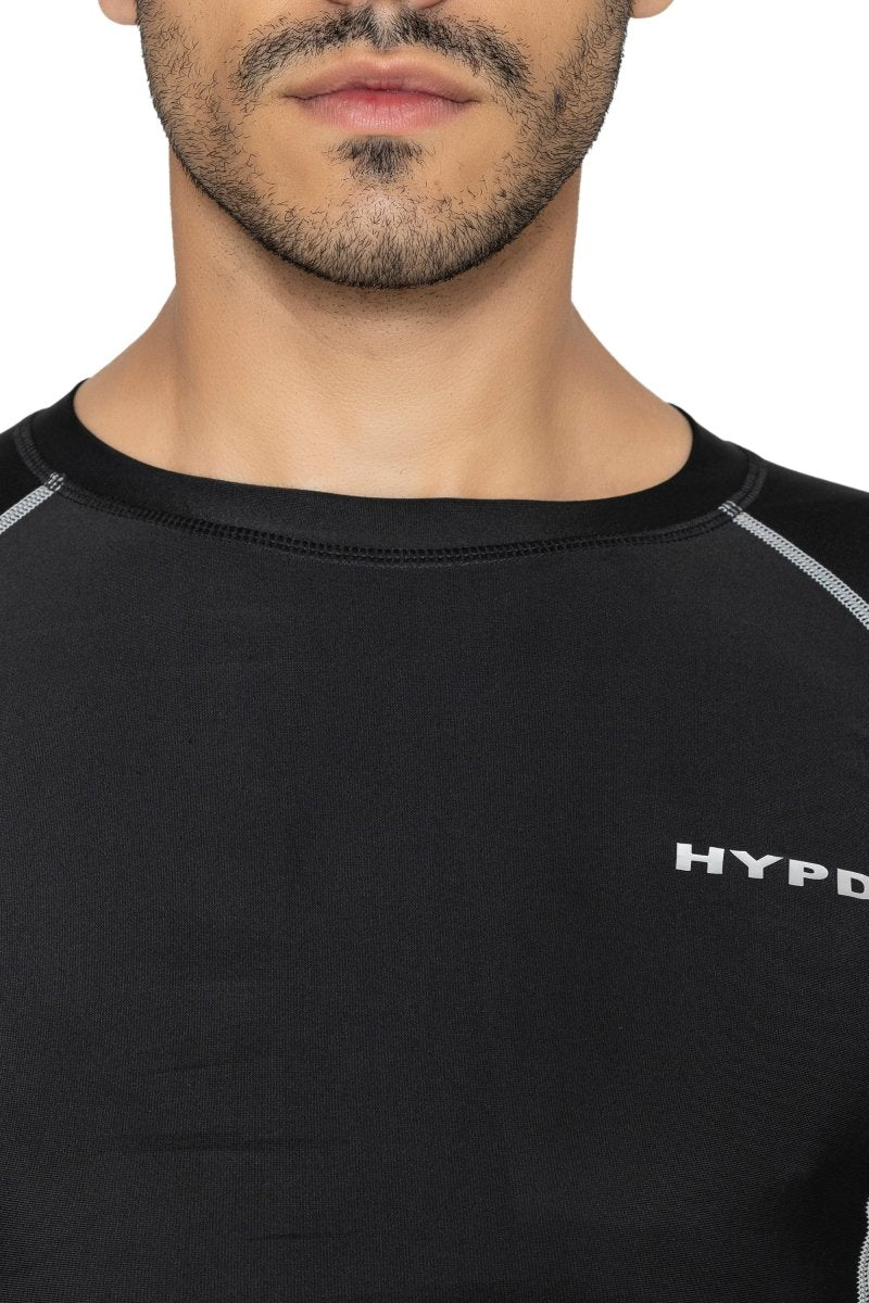 Black Aura Compression T-shirt - HYPD Sports