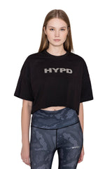 Black Aura Crop Top - HYPD Sports